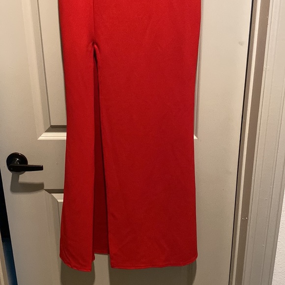 Red one shoulder maxi dress - Picture 4 of 7